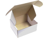 8" x 6" x 2.5"  (200 x 150 x 65 mm) 50 White Postal Boxes