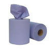 2 Ply - 150mtr Blue Paper Wipe Centre Feed Towel (Pack of 6)