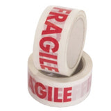 50mm x 66m Printed Tape (FRAGILE) (Pack of 6)